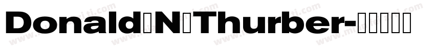 Donald N Thurber字体转换